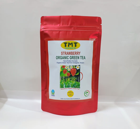 STRAWBERRY ORGANIC GREEN TEA